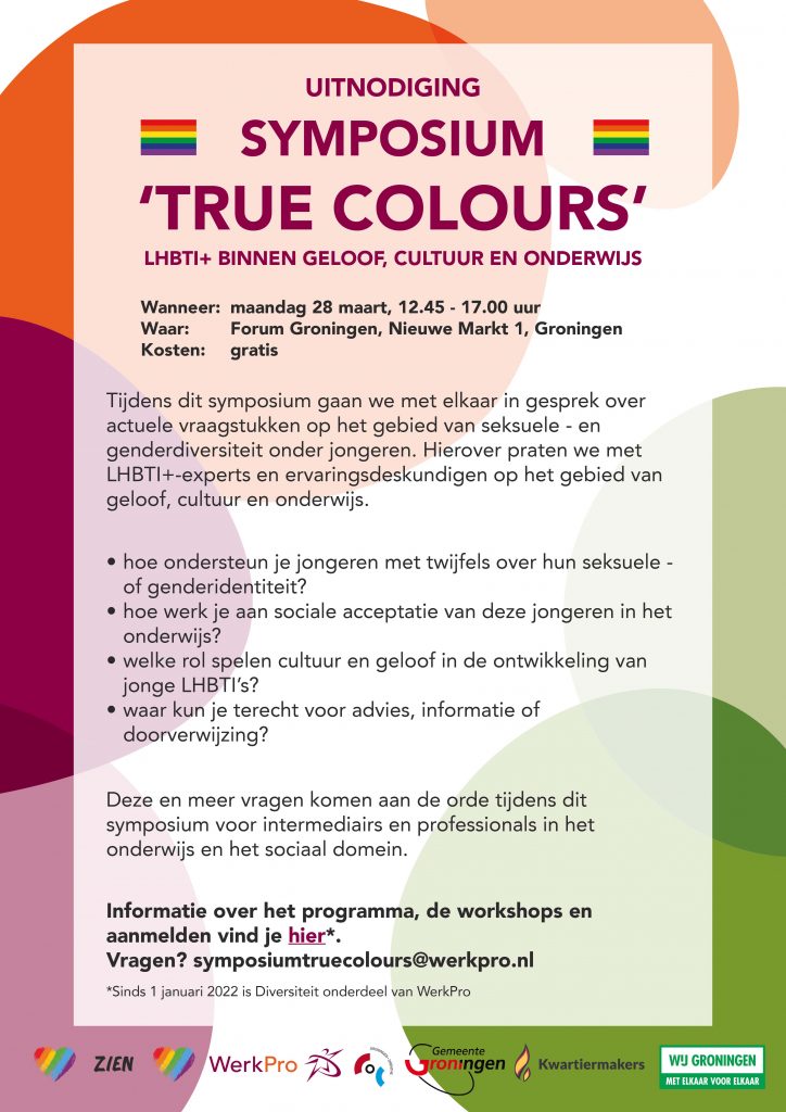 uitnodiging voor symposium True Colours